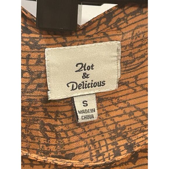 Hot & Delicious Patterned Blouse size S - Picture 2 of 3